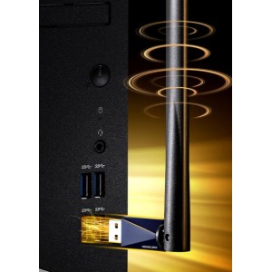WiFi6免驱usb无线网卡台式机电脑wifi接收器笔记本主机网络wifi发射5G双频外置天线